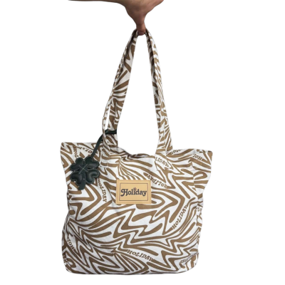 Holiday by Emma Mulholland Womens Tote Bag Brown 