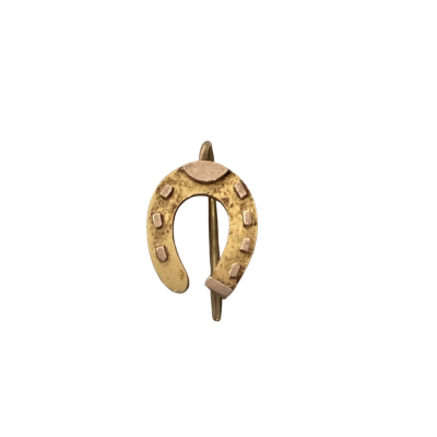  Womens Vintage Single Earring Gold Horse Shoe Stamped 15ct
