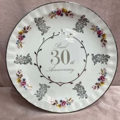 Pearl 30th Anniversary Plate - Avon by Wood and Sons