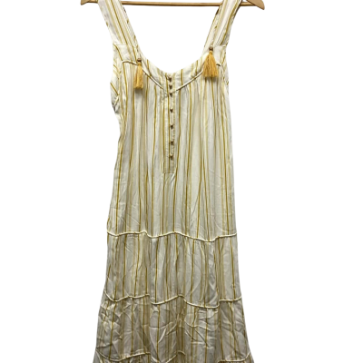 G.D.S dress ,BNWOT,  Size L ,Cream / Mustard / White 