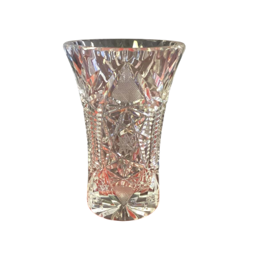 Bohemian Crystal vase