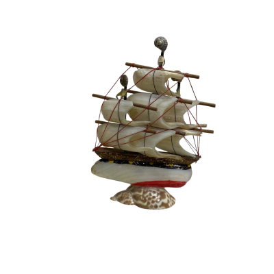 Japanese Shell Art Ship