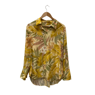 COS  Size 12 Long Sleeve Shirt Floral / Multicoloured 