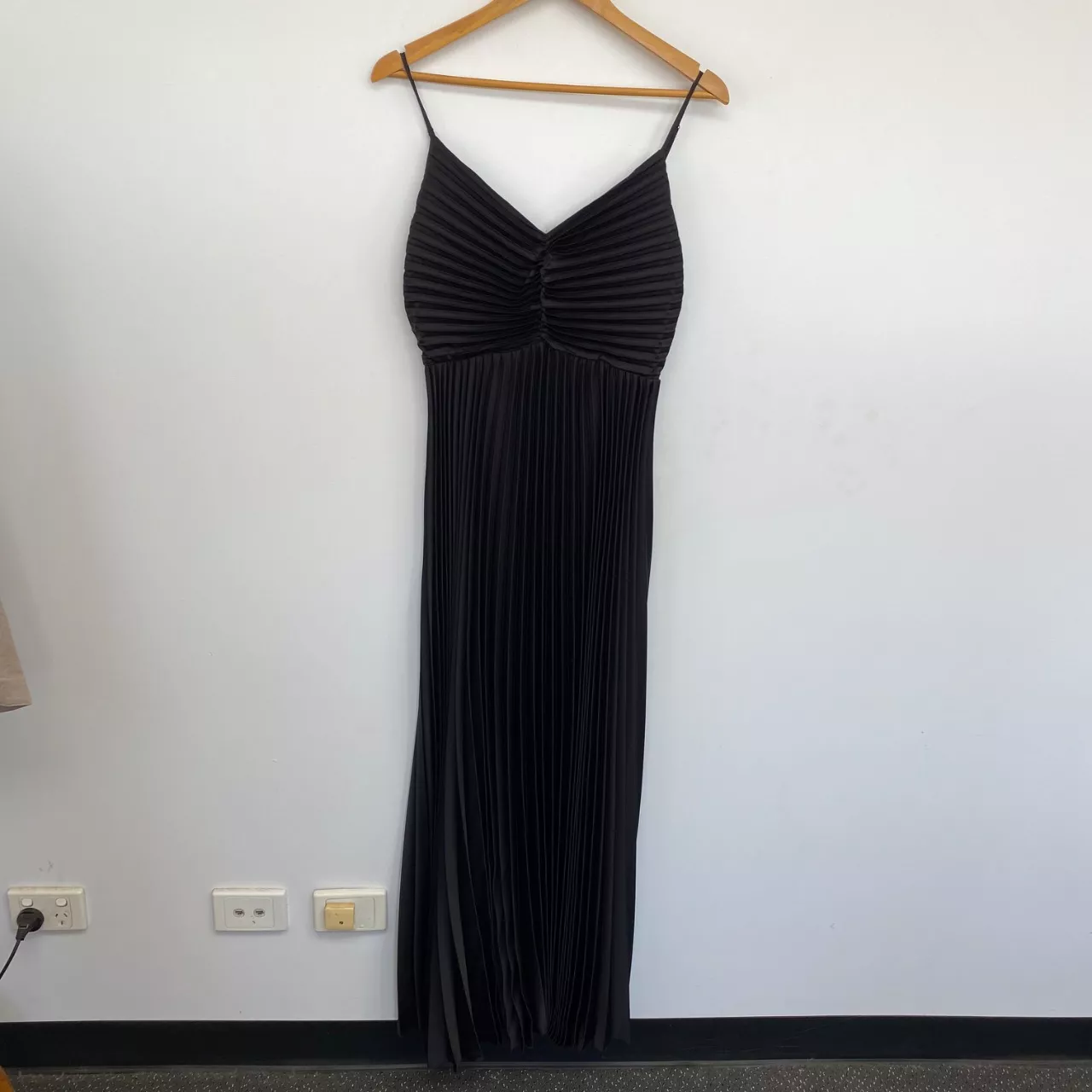 naira pleated maxi dress - Gold Naira Pleated Maxi Dress Petal + Pup Black Naira
