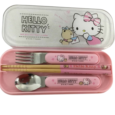 Hello Kitty Lunch Trio Cutlery Set 