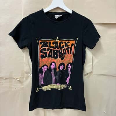 Winterland Black Sabbath The Paradiso Size 8 Black T-Shirt