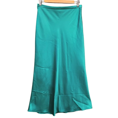 Portmans Emerald Green Satin Skirt Size 10