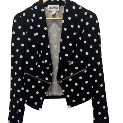 Joseph Ribkoff Womens  Size 8 Blazer / Bolero Black  / Pattern / White 