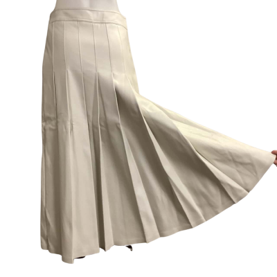 Country Road Womens  Size 8 Pleated Skirt Cream / White 