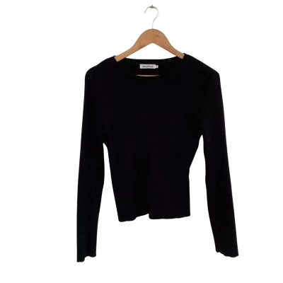 Atmos&Here Womens  Size 10 Sweatshirt Black  