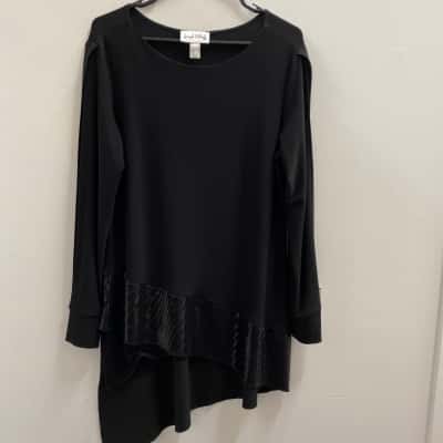 Joseph Ribkoff Womens  Size 16 Long Sleeve Top Black  
