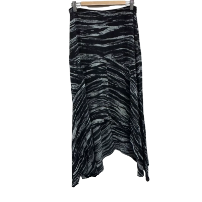 Saba Womens Size 8 Midi Skirt Black / Grey