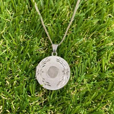  Womens Silver Tone Locket on 925 Silver Chain