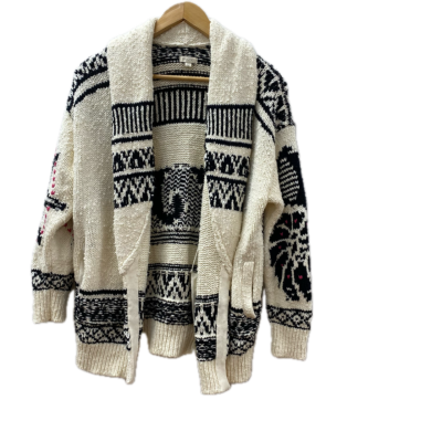 Pilcro Womens Cardigan Size S / XS Black  / White 