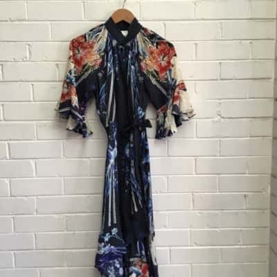 Camilla Womens  Size XS Wrap Dress Floral 