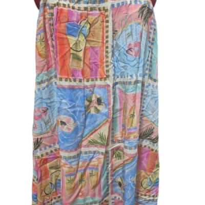  Womens  Size 14 Casual Dress pink flamingo pattern 