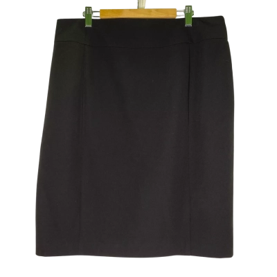 Jacqui-E Womens  Size 14 Midi Skirt Black  
