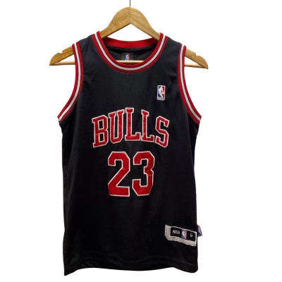 NBA Kids Black BULLS 23 Top Size 12 