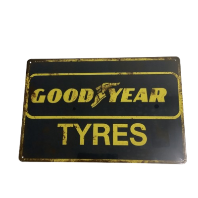 Brand New Good Year Tyres Metal Man Cave Aussie Car Sign #2270-1-pp