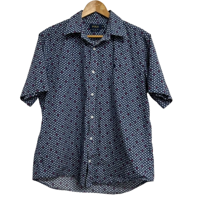 Polo Ralph Lauren Mens Size 16.5 Blue Shirt