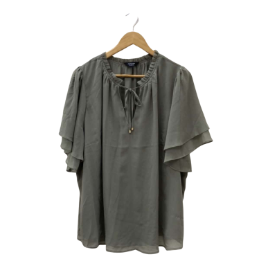 Portmans Curve Womens  Size 24 Short Sleeve Top Green 