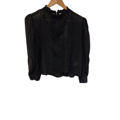 BNWT Forcast Womens  Size 8 Blouse Black RRP $89.99 