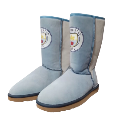 Manchester City Mens  Size 15 Blue UGG-style Boots
