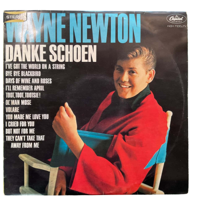 Wayne Newton signed ‘Danke Schoen’ Vintage 12” Vinyl