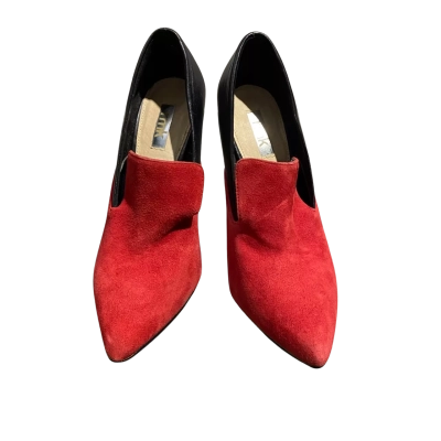 RMK Bell Womens  Size 7 Heels Black  / Red LeatherUpper