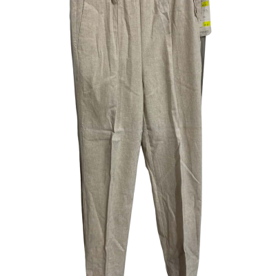  Womens  Beige Linen Pants size 10