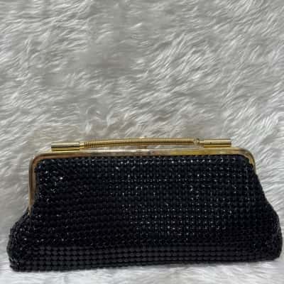 Women's vintage ultra aluiminum mesh cross body bag