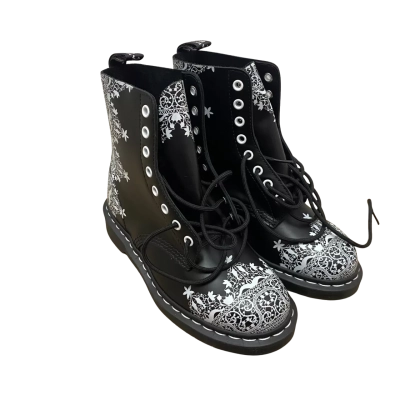 Doc Martens Womens  Size 37 Boots Black  / White 
