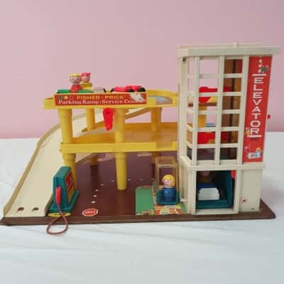 Vintage 1970's Fisher Price Parking Garage