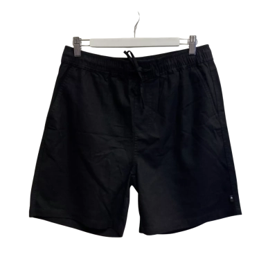 DEACON Mens Size L Linen Volley Shorts Black  