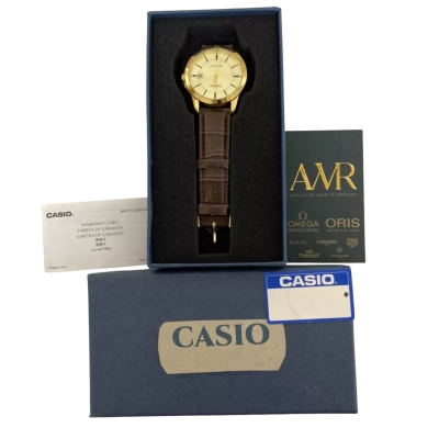 Casio Mens gold tone watch