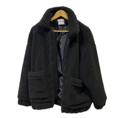 I.Am.Gia Womens  Size XS Fur Coat Black  