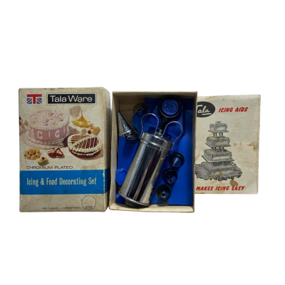 Vintage Tala Ware Icing and Food Decorating Set - Chromium Plated 
