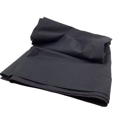 Thin Black CottonMix Fabric 112 x 202cm.   Fa2