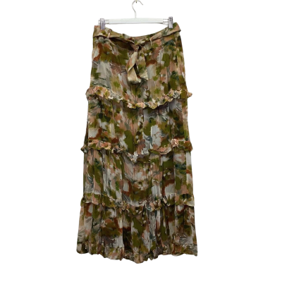MOS The Label Size 12 Abstract Botanica Midi Skirt BNWT