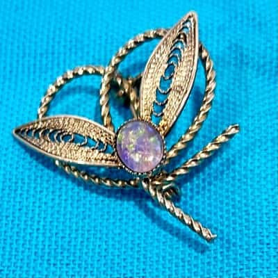Vintage Opal Brooch 