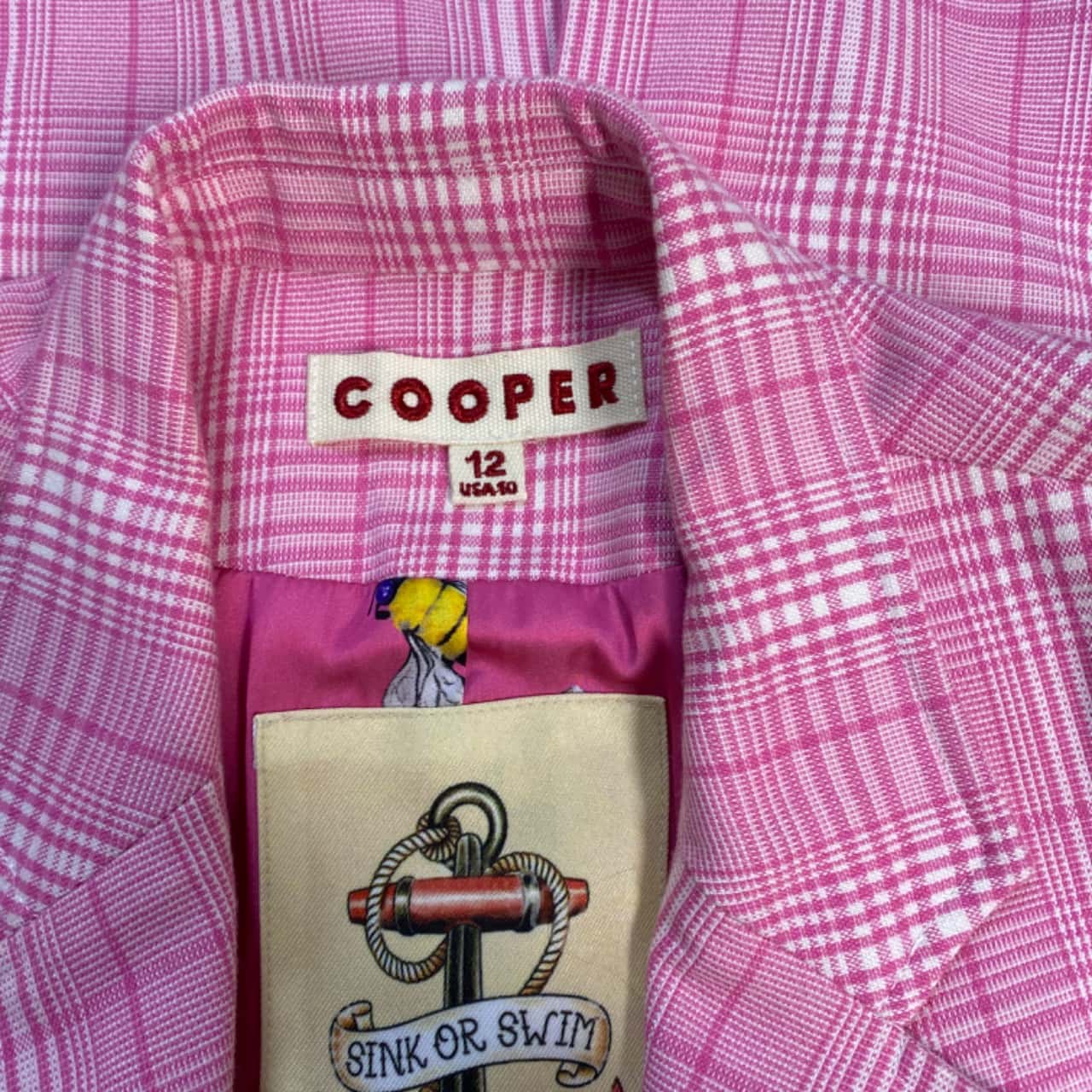 Trelise Cooper Womens "Check Me Out" Power Suit Plaid Coat size 12(s)