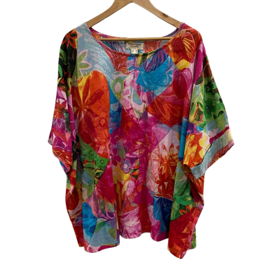 Orientique Women’s Size 20 Short Sleeve Top Multicoloured 