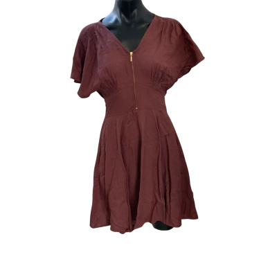 MOOLK  Womens  Size 8 Casual Dress Brown 