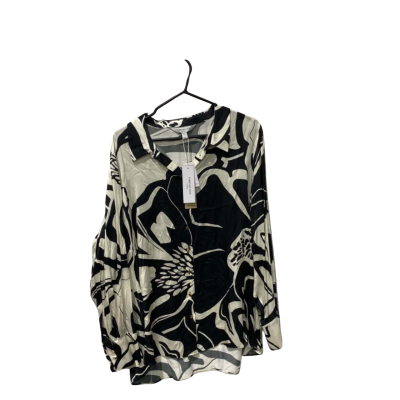 Forever New Womens  Size 20 Lila Curve Longline  Shirt Dunstan Abstract