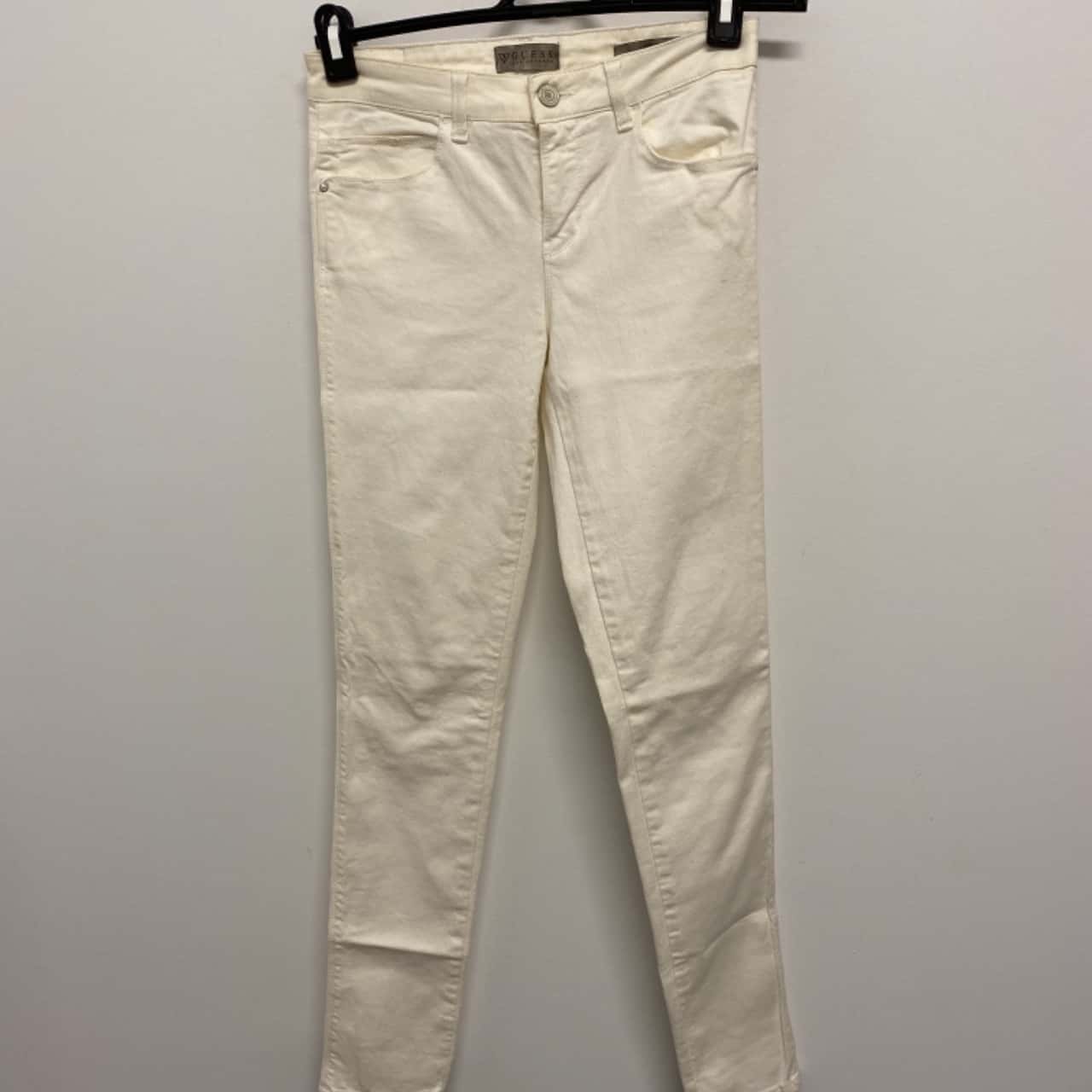 Guess Womens Size 26 Skinny Jeans Cream