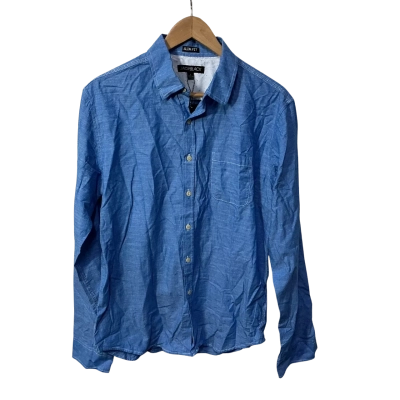 Jack Black Mens Size L Blue Slim Fit Long Sleeve Shirt (new)