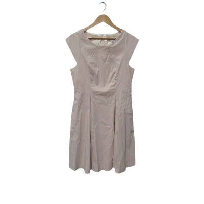 Veronika Maine Womens  Size 16 Cocktail Dress / Midi Dress / Sleeveless Dress  Pink  