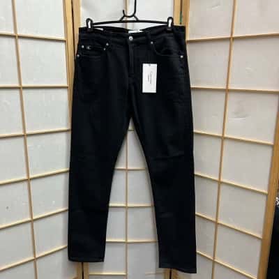 Calvin Klein Jeans Mens  Size 34 Slim Fit Jeans Black  