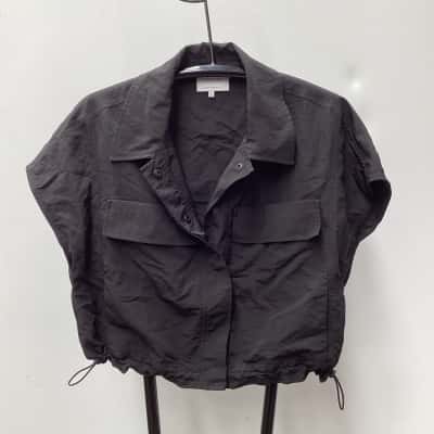  Womens 3/4 Sleeve Top Black  -14 