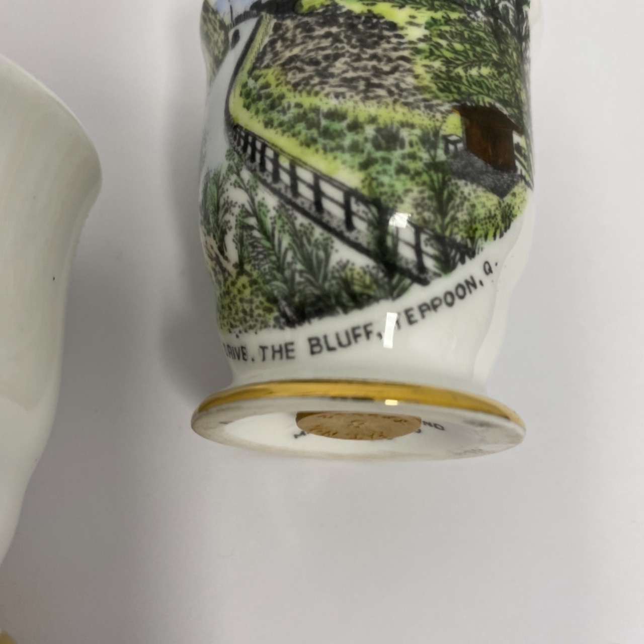 Vintage ROYAL STAFFORD Salt & Pepper Shakers YEPPOON QLD Souvenir